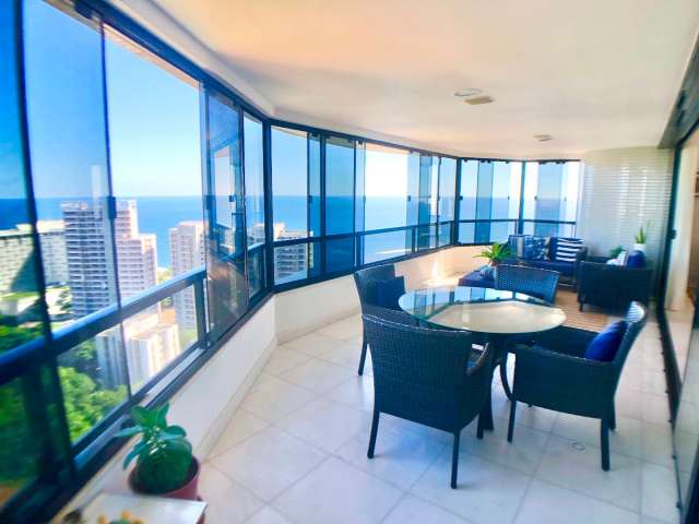 Apartamento em Ondina com 5 quartos e 4 suítes, 305 m² à venda por R$ 2.700.000,00