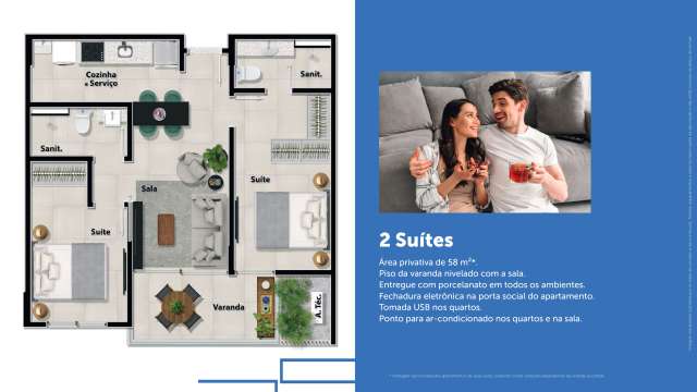 CONNECT ONDINA - QUARTO/SALA E 2 SUÍTES  À VENDA A PARTIR DE R$ 363.800,00 EM ONDINA