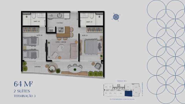 BEACH CLASS JAGUARIBE - Apartamentos de 1 e 2 suítes à venda a partir de R$ 339.000,00 em Jaguaribe