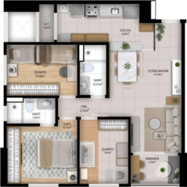 RESIDENCIAL ORQUIDÁRIO - APARTAMENTOS DE 2 E 3 QUARTOS À VENDA A PARTIR DE R$ R$ 384.691,00 NO PARQUE BELA VISTA