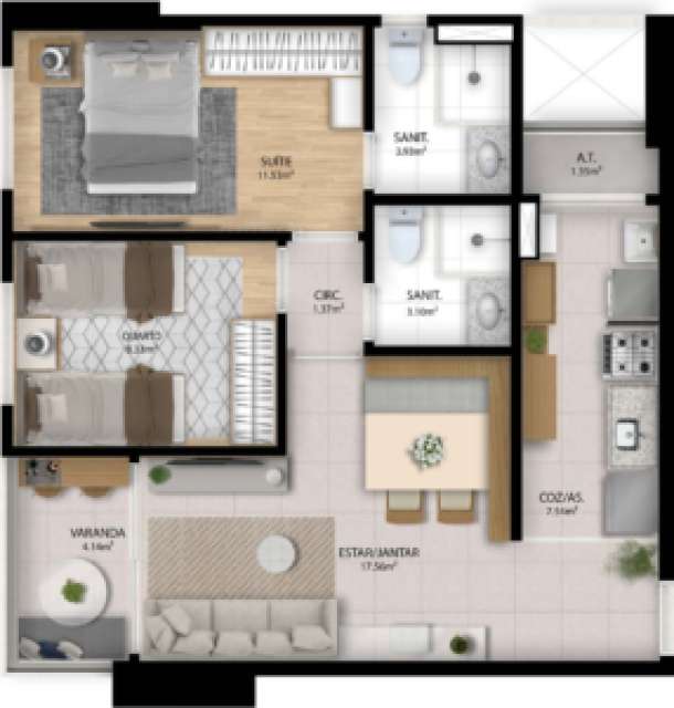 RESIDENCIAL ORQUIDÁRIO - APARTAMENTOS DE 2 E 3 QUARTOS À VENDA A PARTIR DE R$ R$ 384.691,00 NO PARQUE BELA VISTA