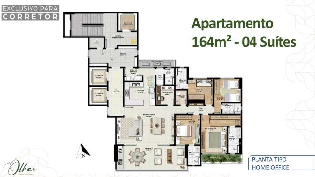 OLHAR - APARTAMENTOS DE 3 e 4 SUÍTES À VENDA A PARTIR DE R$ 1.133.000,00 NO CAMINHO DAS ÁRVORES