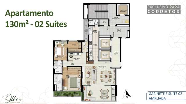 OLHAR - APARTAMENTOS DE 3 e 4 SUÍTES À VENDA A PARTIR DE R$ 1.133.000,00 NO CAMINHO DAS ÁRVORES