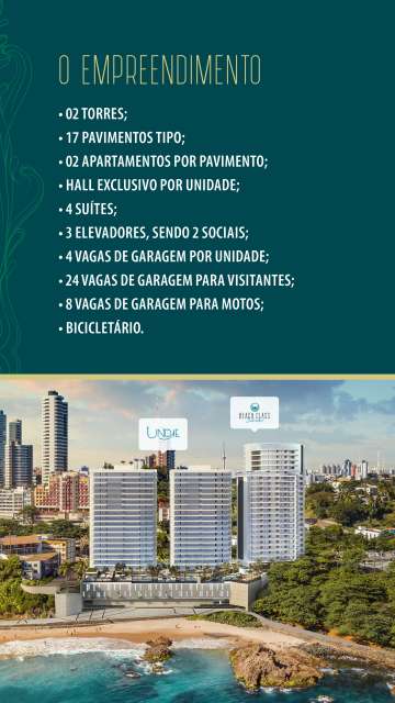 UNDAE OCEAN - APARTAMENTOS DE 4 SUÍTES À VENDA A PARTIR DE R$ 5.080.442,00 EM ONDINA