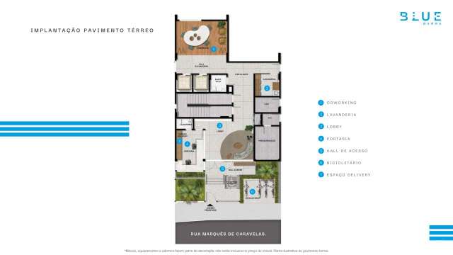 BLUE BARRA - APARTAMENTO COM 1 QUARTO E 1 SUÍTE,  À VENDA A PARTIR DE  R$ 298.000,00