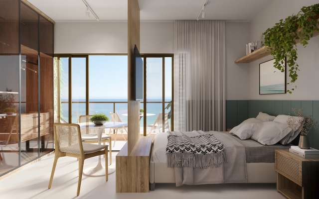 RESIDENCIAL ILHA DE MYKONOS - STUDIOS , EM FRENTE A PRAIA DE ITAPUÃ