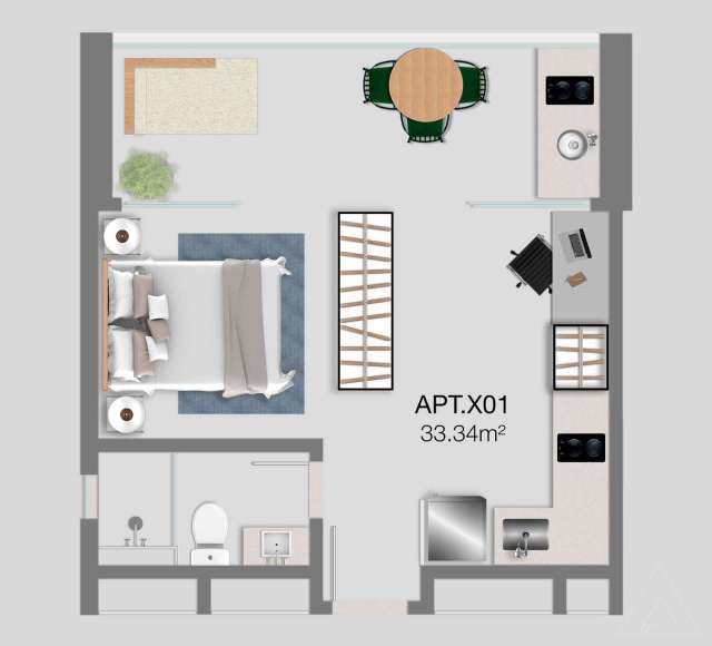 Urban Caminho das Árvores - Apartamento com 1 quarto, de 29m² à venda a partir de R$ 385.000,00