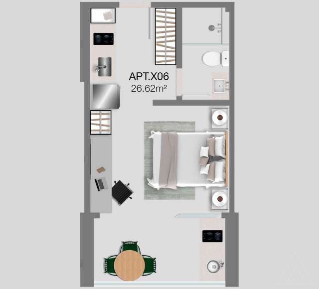 Urban Caminho das Árvores - Apartamento com 1 quarto, de 29m² à venda a partir de R$ 385.000,00