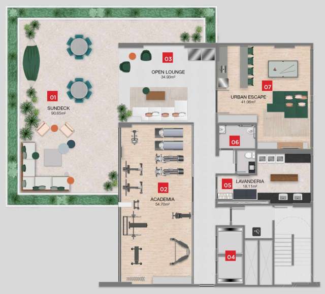 Urban Caminho das Árvores - Apartamento com 1 quarto, de 29m² à venda a partir de R$ 385.000,00