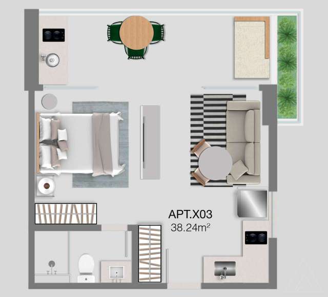 Urban Caminho das Árvores - Apartamento com 1 quarto, de 29m² à venda a partir de R$ 385.000,00