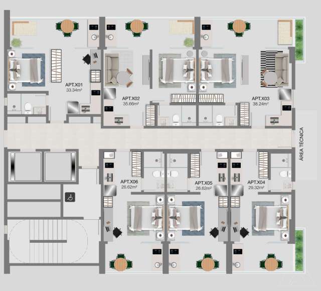 Urban Caminho das Árvores - Apartamento com 1 quarto, de 29m² à venda a partir de R$ 385.000,00