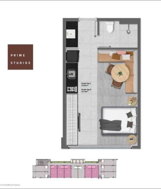 Alive Corredor da Vitória - Apartamento com 1 quarto,  de 25m² à venda a partir de R$ 490.000,00