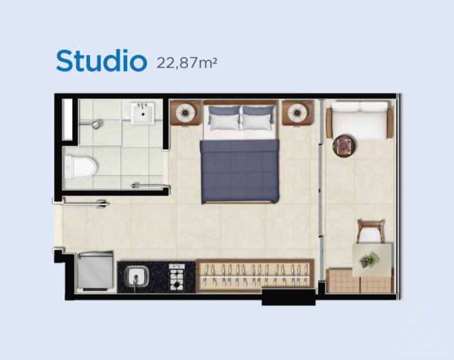 BARRA PREMIUM - Studio com 1 quarto, 22,87 m² à venda por R$ 448.000,00