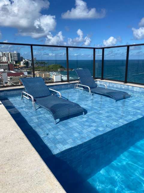 Apartamento NOVO, MOBILIADO com 1 quarto, 30,24 m² para alugar por R$ 2.900,00 - Barra, Salvador/BA