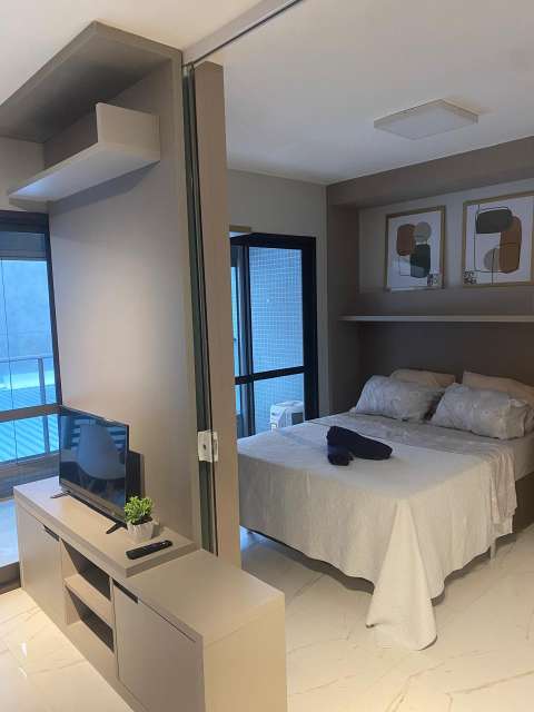 Apartamento NOVO, MOBILIADO com 1 quarto, 30,24 m² para alugar por R$ 2.900,00 - Barra, Salvador/BA