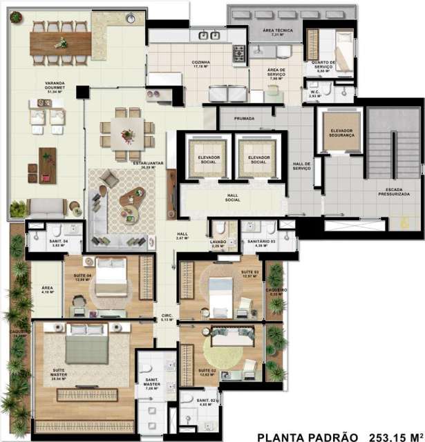 MIRAT MARTINS DE SÁ - APARTAMENTO EM CONSTRUÇÃO NO HORTO FLORESTAL DE 4 SUÍTES À VENDA POR R$ 4.290.000,00 